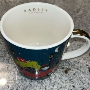 Radley London Scottish Terrier Dogs Driving Holiday Christmas tree car Mug Cup